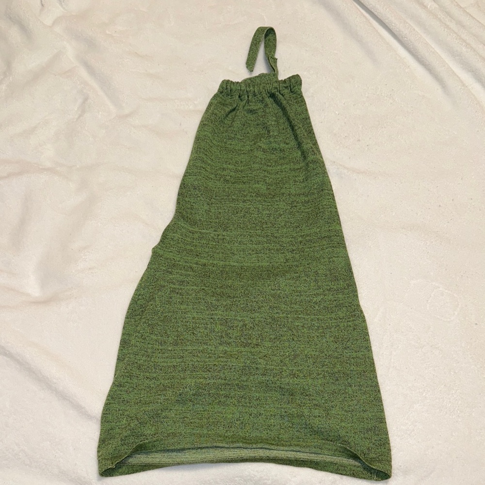 Green Halter Neck Dress